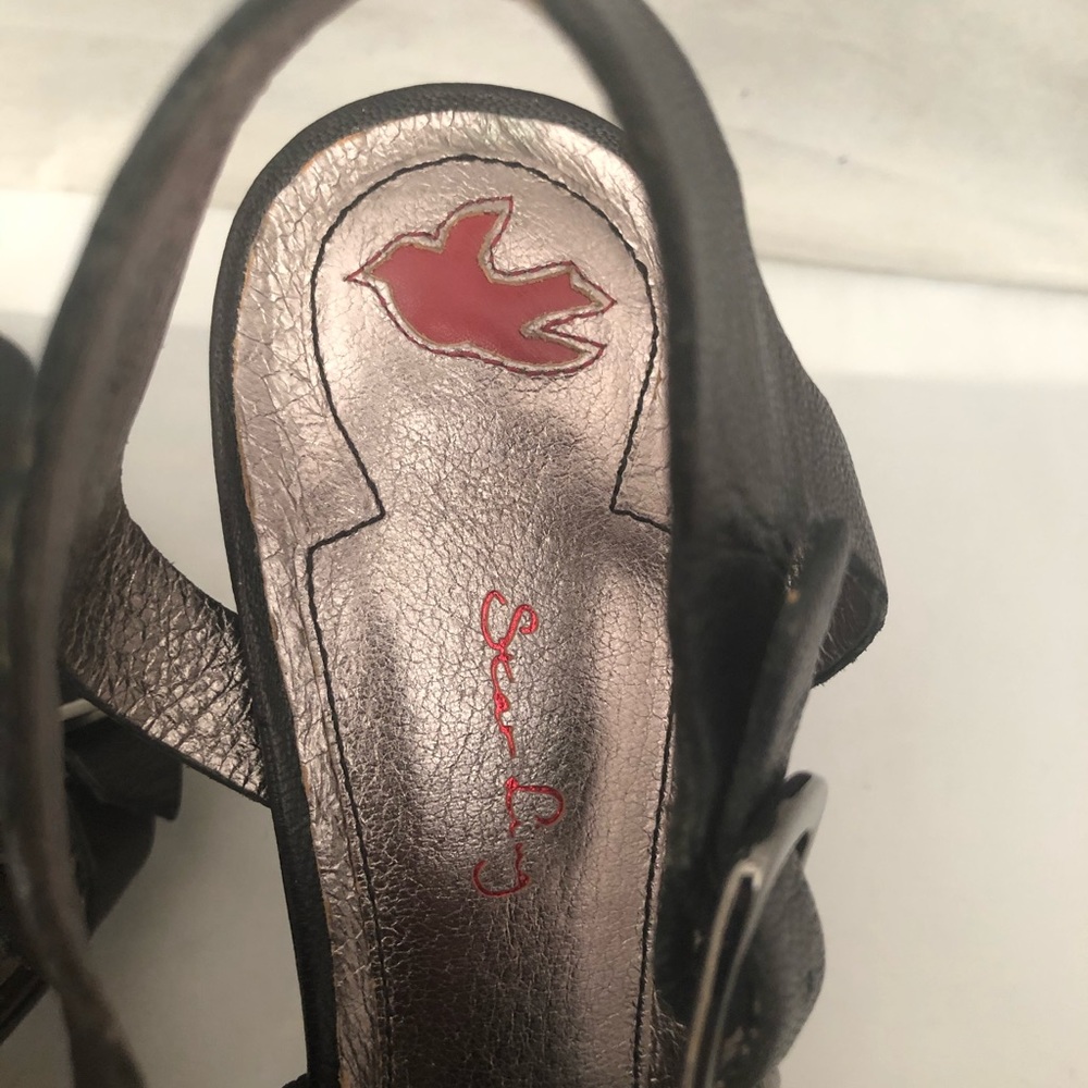 Star Ling leather gladiator style heel sandal 9 - Picture 7 of 7